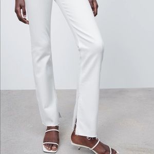 NWOT Zara SLIM FLARED SLITTED HIGH RISE Z1975 JEAN